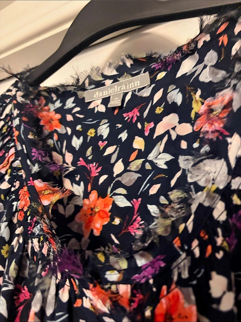 daniel rainn Floral Mini Dress in Blue Size Medium - Picture 4 of 5